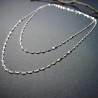 Sautoir pastilles motifs soleils en argent 925 recyclé minimaliste