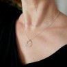 Multiple circles necklace in recycled and upcycled 925 silver collection Maya handmade
