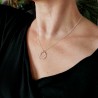 Halskette mit mehreren Kreisen aus recyceltem und upgecyceltem 925er Silber der Kollektion Maya