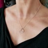 Halskette mit mehreren Kreisen aus recyceltem und upgecyceltem 925er Silber der Kollektion Maya