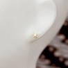 Petites boucles d'oreilles puces femme étoile en argent 925 made in France
