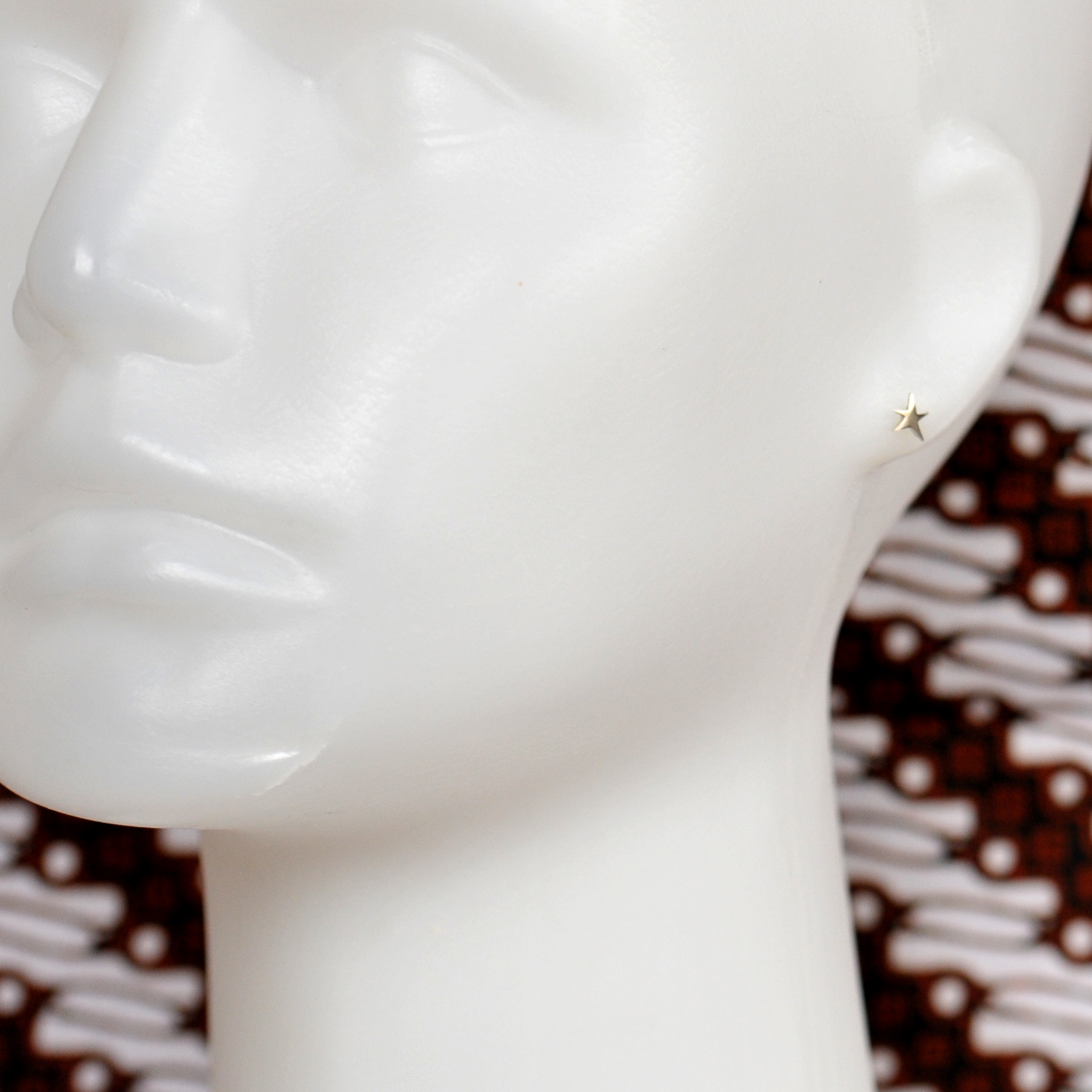 Boucles D'oreilles Puces Etoiles En Argent 925 Réminiscence - Email Bleu, Clous, Occasion, Bijou Vintage