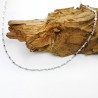 Kurze dünne Kette aus minimalistischem recyceltem 925er Silber mit ...