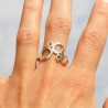 Bague tendance bulles Awa en argent 925/1000