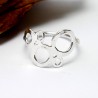 Bague bulles Awa en argent 925/1000 fabriquée en France