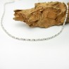 Thick shiny chain in 925 recycled silver, minimalist diamond popcorn mesh, unisex