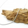 Chaine épaisse en argent 925 recyclé minimaliste maille popcorn made in France