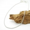Thick chain in minimalist recycled 925 silver popcorn mesh