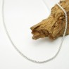 Thick chain in minimalist recycled 925 silver popcorn mesh