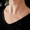 Chaine épaisse en argent 925 recyclé minimaliste maille popcorn made in France