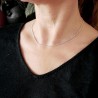 Chaine épaisse en argent 925 recyclé minimaliste maille popcorn made in France
