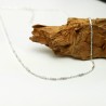 Minimalistische verstellbare feine Halskette aus recyceltem 925er-Silber mit Röhrengeflecht