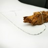 Minimalist adjustable fine chain in 925 recycled silver with tube mesh