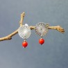 Sonne Ohrringe aus recycelten 925er Silber
