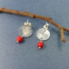 Sonne Ohrringe aus recycelten 925er Silber