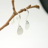 Boucles d'oreilles gouttes pendantes en argent 925 recyclé minimalistes