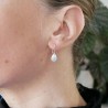 Boucles d'oreilles gouttes pendantes en argent 925 recyclé minimalistes