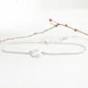 Dünnes 10-mm-Sonnenmedaillenarmband aus minimalistischem recyceltem 925er Silber mit verstellbarer Kette