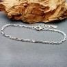 Bracelet unisexe en argent 925 recyclé minimaliste pour femme et pour homme chaine vénitienne