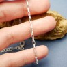 Bracelet unisexe en argent 925 recyclé minimaliste pour femme et pour homme chaine vénitienne