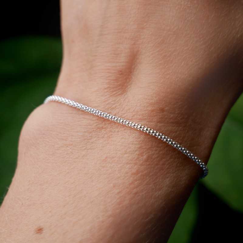 Thick silver deals bracelet womens