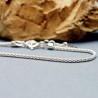Bracelet en argent 925 recyclé minimaliste épais pour femme chaine popcorn accumulable et réglable