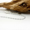 Bracelet en argent 925 recyclé minimaliste pour femme perles alternés