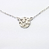 Collier ras de cou en argent massif 925 Litchi solitaire fait main en France