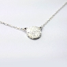 Collier femme ras de cou en argent massif 925 Litchi solitaire sans nickel