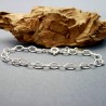 Armband aus recyceltem 925er Silber für Damen mit großen ovalen Gliedern