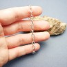 Armband aus recyceltem 925er Silber für Damen mit großen ovalen Gliedern