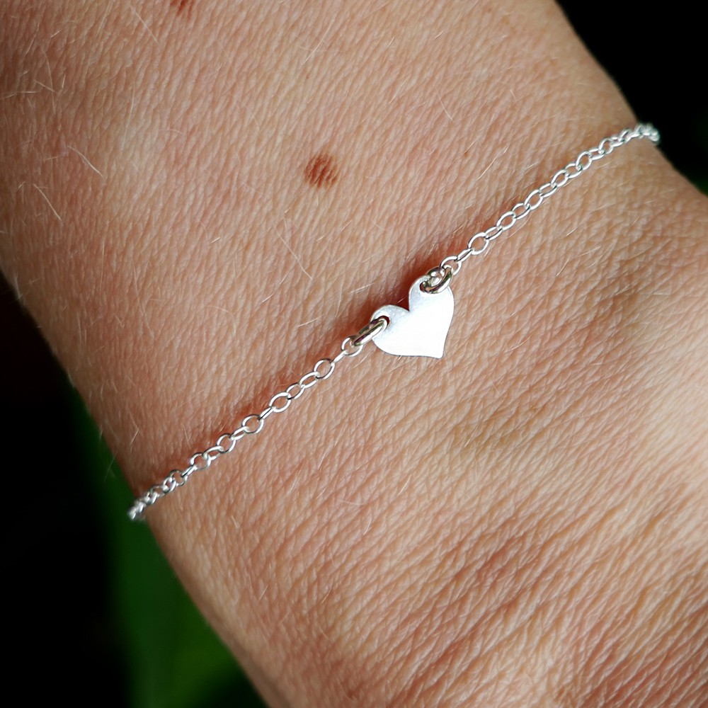 925 silver deals heart bracelet