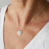 Collier réglable en argent massif 925/1000 Litchi Desiree Schmidt Paris