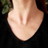 Women's solitary heart pendant in minimalist recycled 925 silver fo...