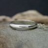 Ehering aus recyceltem 925er Silber halber Armreif glänzend stapelbar Unisex