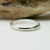 Ehering aus recyceltem 925er Silber halber Armreif glänzend stapelbar Unisex