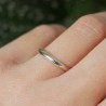 Ehering aus recyceltem 925er Silber halber Armreif glänzend stapelbar Unisex