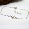Kleiner Litchi Sterling Silber verstellbarer Armband Litchi 45,00&nbsp;€