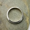 Alliance 3 mm en argent 925 recyclé demi jonc empilable brillante unisexe