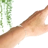 Kleiner Litchi Sterling Silber verstellbarer Armband Litchi 45,00&nbsp;€
