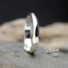 Alliance 3 mm en argent 925 recyclé demi jonc empilable brillante unisexe