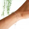 Hübscher Litchi Sterling Silber verstellbarer Armband Litchi 65,00&nbsp;€
