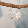 Boucles d'oreilles tendances Litchi en argent 925 fabrication française