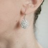 Boucles d'oreilles faites main Litchi en argent 925 made in France