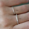 Sterlingsilber Stapelbarer minimalistischer verdrehter Ring Minimal...