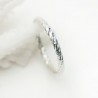 Thick and minimalist sterling silver stackable twisted ring