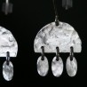 Boucles d'oreilles bohêmes en argent 925 recyclé pendantes Alma