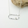 Minimalistische Gold Regenperle verstellbare Halskette aus recycelt...