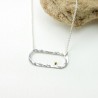 Minimalistische Gold Regenperle verstellbare Halskette aus recycelt...