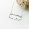 Minimalistische Gold Regenperle verstellbare Halskette aus recycelt...